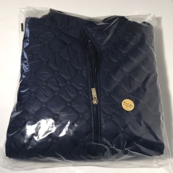 Dennis Basso Detachable Sleeves Water Resistant Quilted Jacket - Picture 6 of 6
